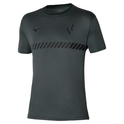 Camisa Mizuno Sergio Ramos Training Tee Mujer - Grises - Chile M284QPNTOG